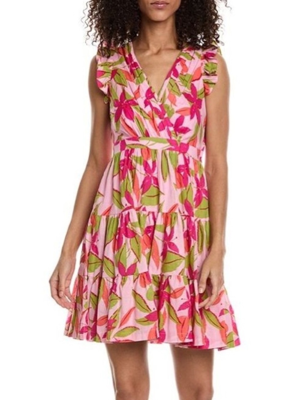 Taylor Lawn Printed Pink Sundress - size small - NWT